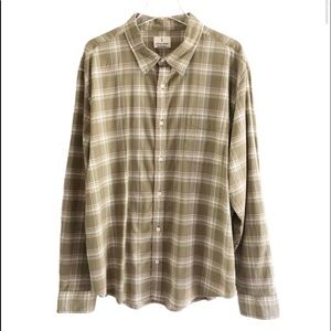Mutual Weave Mens Plaid Long Sleeve Shirt XXL